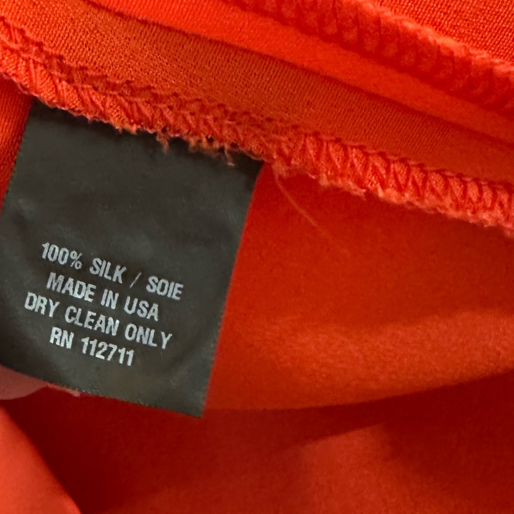 Jay Godfrey Orange Sleeveless Ruffle Collar Mini Dress. New With Tags! Size 4 - Picture 14 of 14